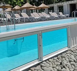 Piscine Conteneur 12.2mx 2.5m Prête à l'Emploi avec Pompe à Chaleur
